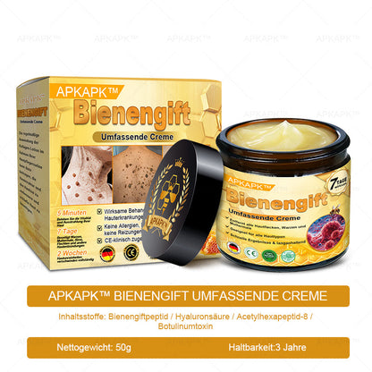 Hergestellt in Deutschland ✨AРKAРК™ Bienengift Umfassende Creme – Anti-Aging, Feuchtigkeitsspendend, Hautreparatur, Hautbildverbesserung, Akne- und Pigmentfleckenbehandlung, Warzen- und Muttermalentfernung, Linderung bei Psoriasis